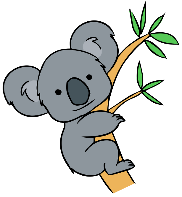 koala clipart cartoon