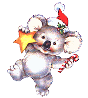 koala clipart christmas
