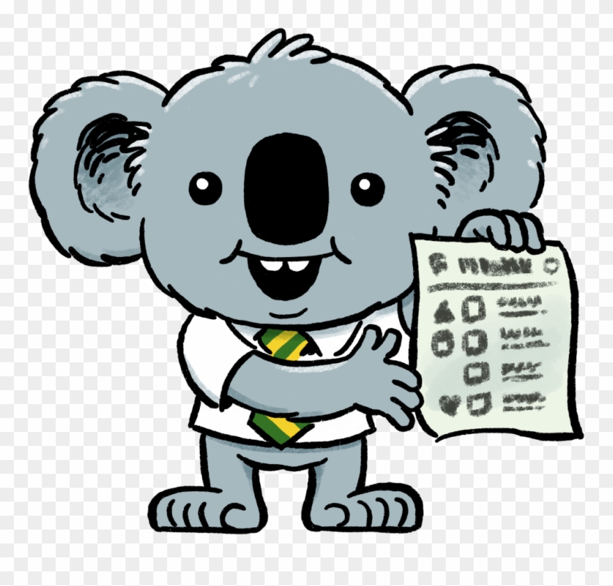 koala clipart colour