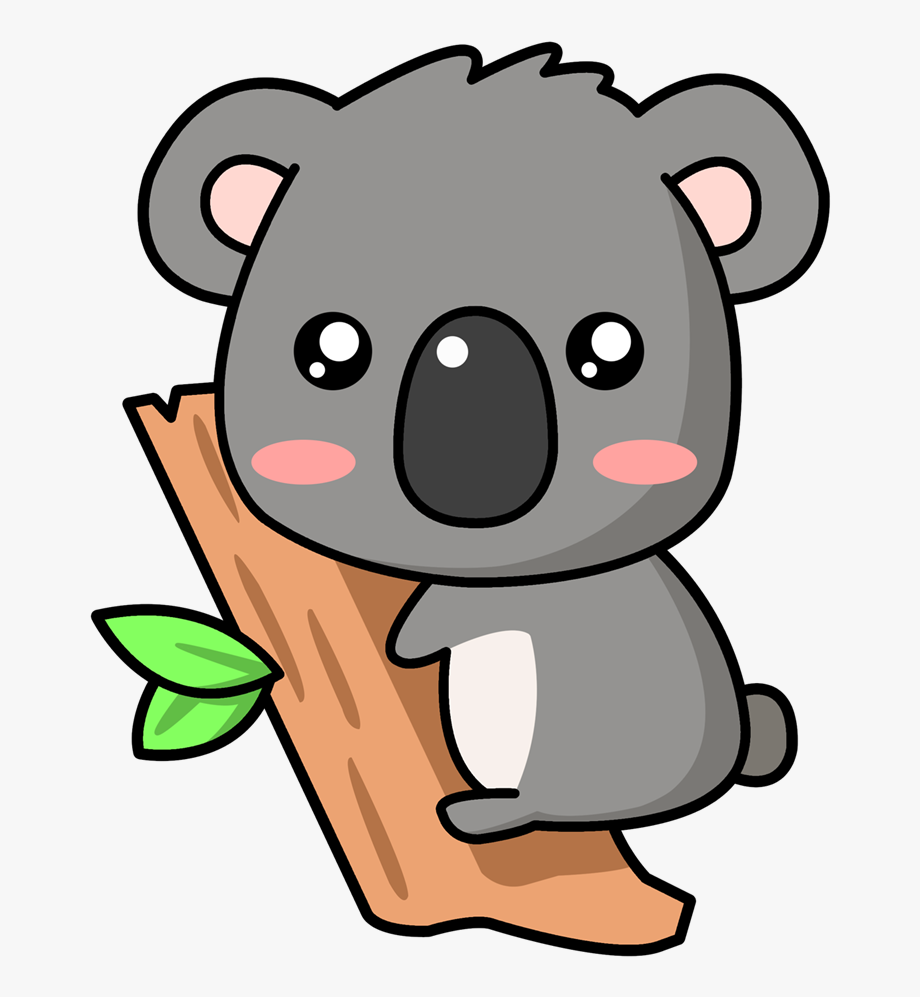 Koala clipart cute koala. Baby png bear cartoon
