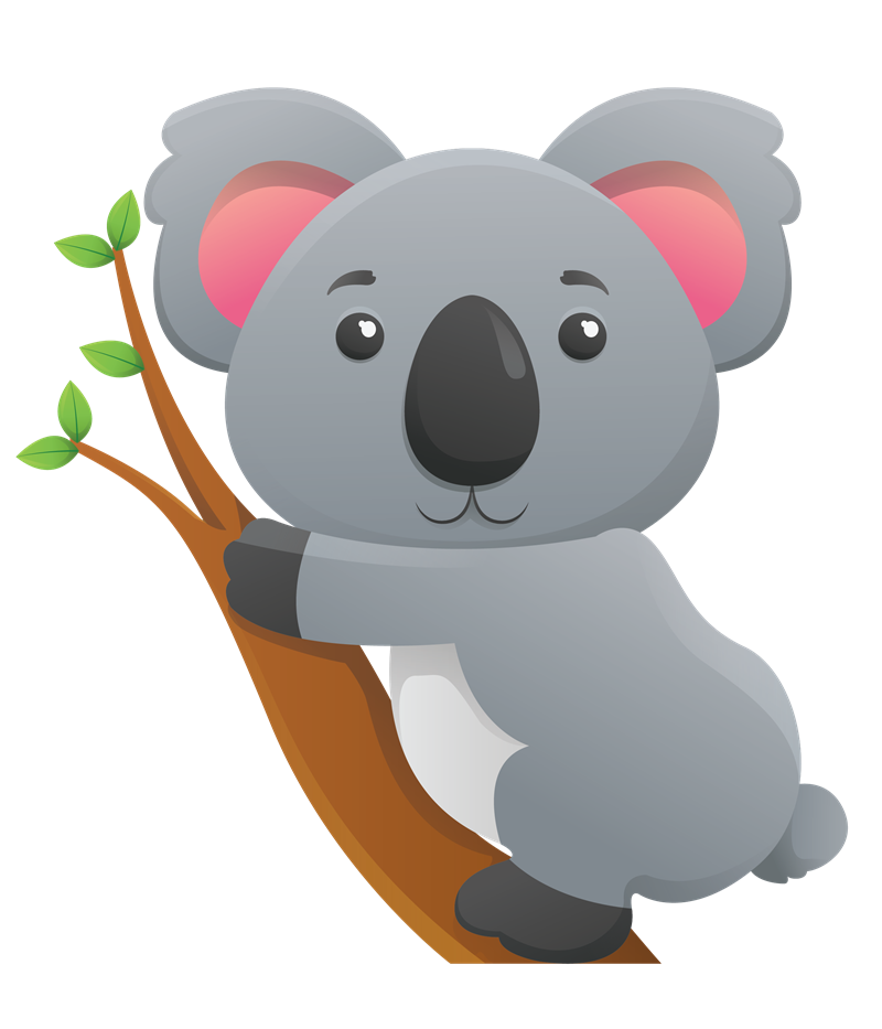 koala clipart doodle