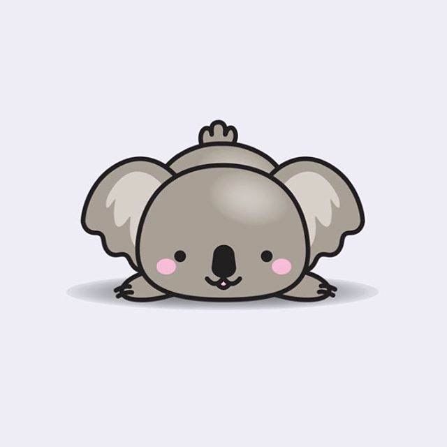 Aaaah so kawaii universe. Koala clipart drawn