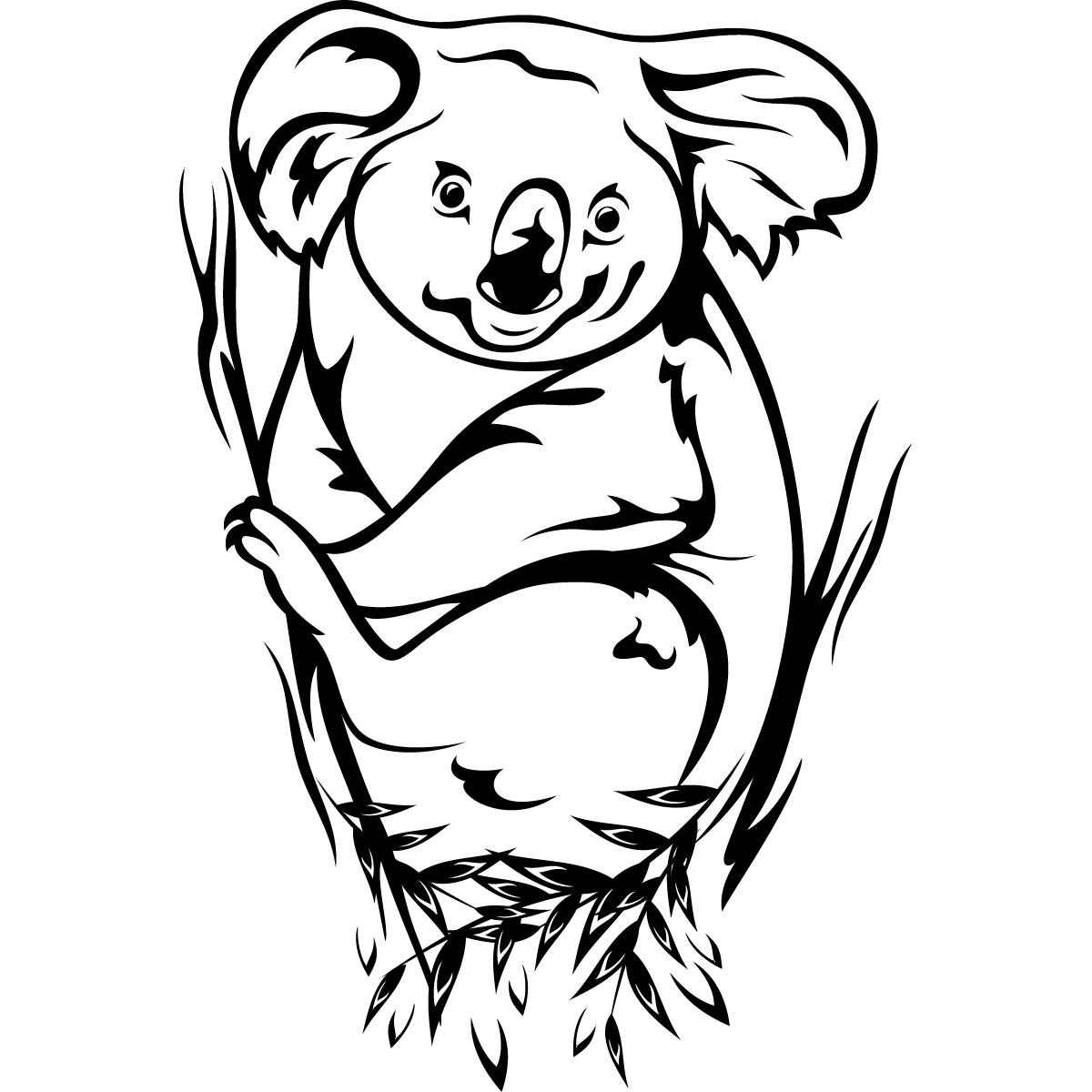 Koala clipart line. Free bear download clip