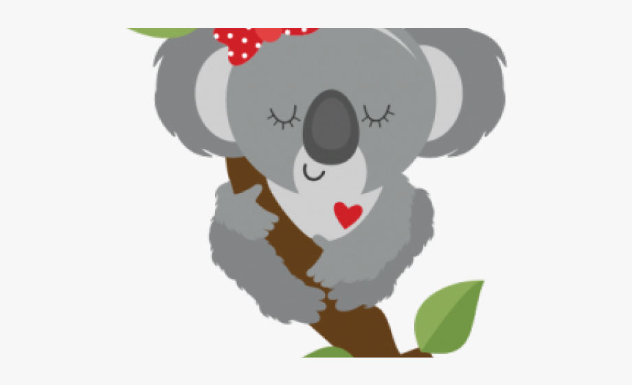 Bear hembra animado . Koala clipart svg