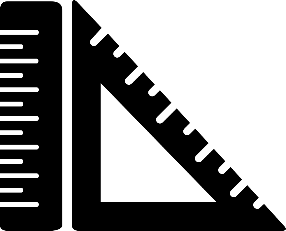 l clipart square ruler