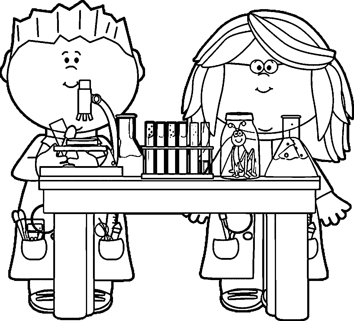 lab clipart black and white