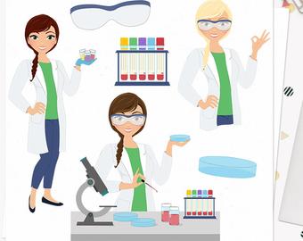 Lab clipart hospital laboratory. Medical clip art set