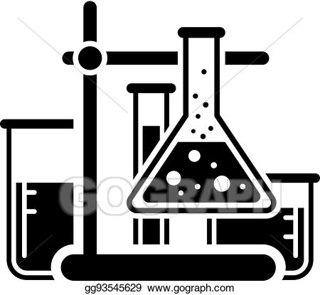 Lab clipart lab analysis. Eps illustration laboratory icon