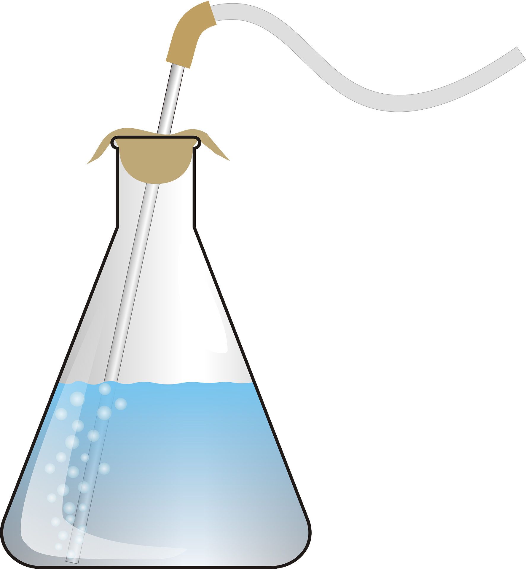 Erlenmeyer flask laboratory flasks. Lab clipart lab glass