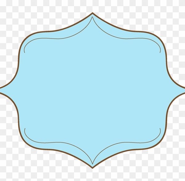 Label clipart blue. Shapes elegant shape frame