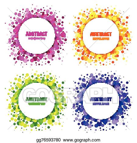 Vector illustration set of. Label clipart bright