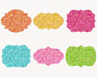 Label clipart glitter.  clipartlook