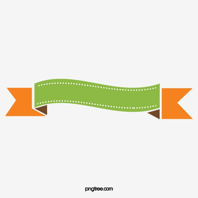 Ribbon png . Label clipart green