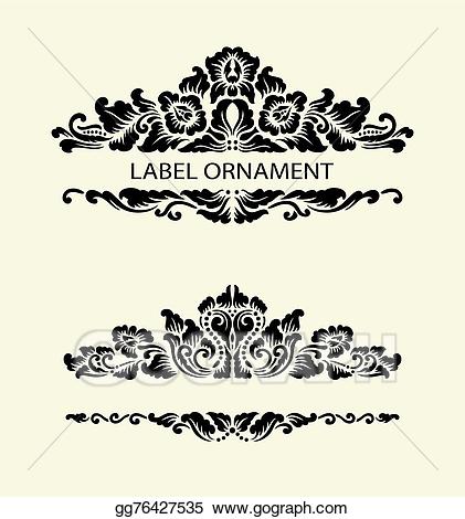 label clipart ornament
