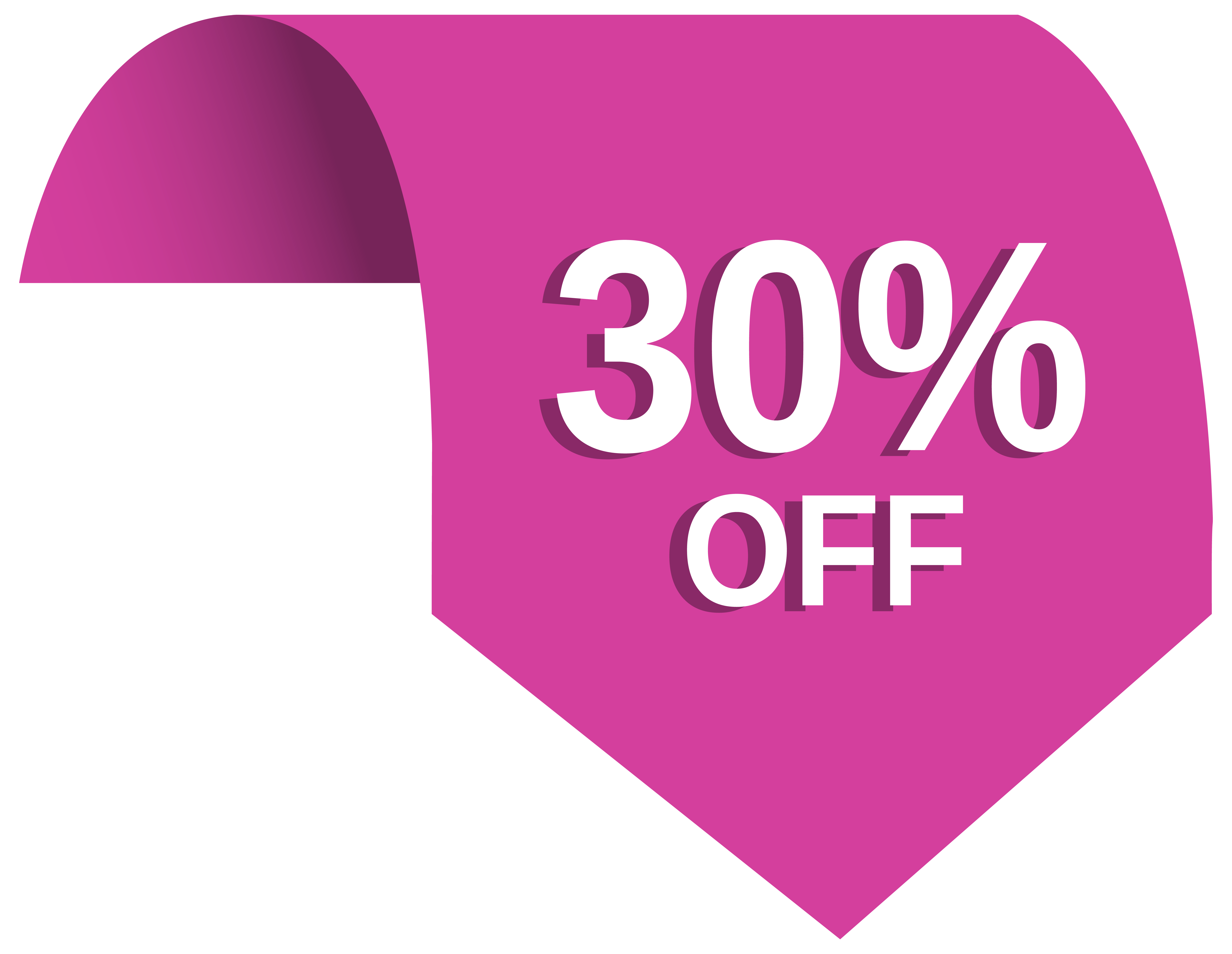  off png clip. Label clipart pink