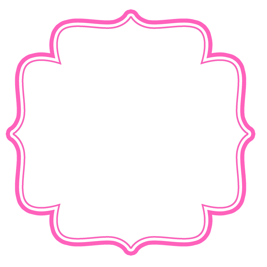 Label clipart pink. Minus say hello frame