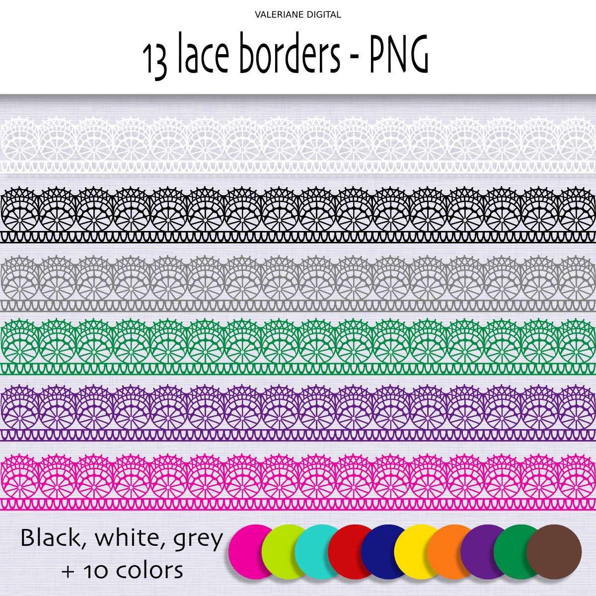 lace clipart colorful ribbon