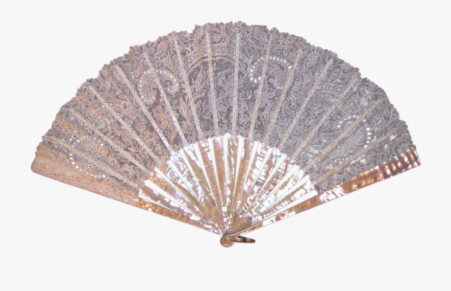Lace clipart fan. Antique victorian point de