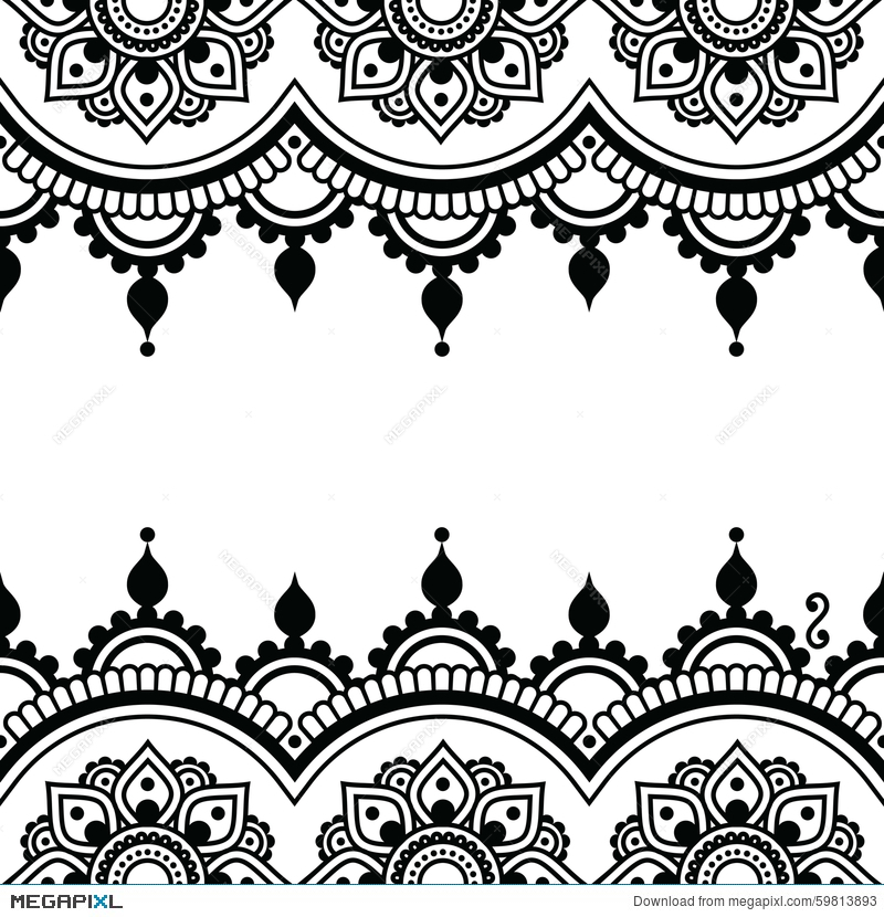 lace clipart flower indian