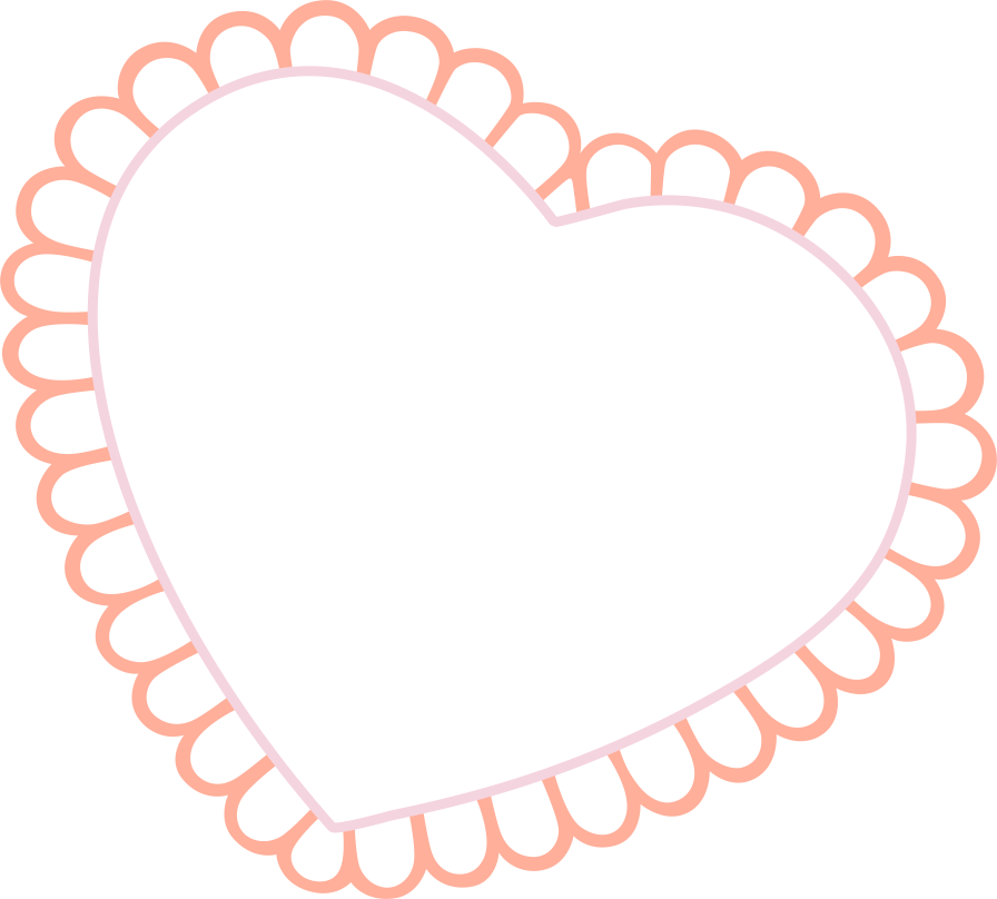 lace clipart heart shaped