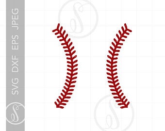 stitch clipart baseball string
