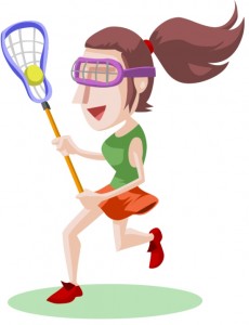 lacrosse clipart cartoon girl