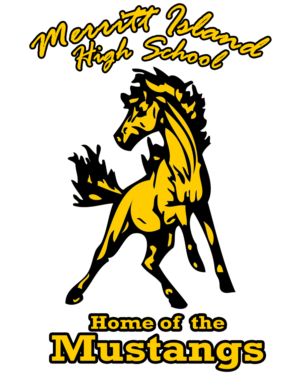 mustang clipart homecoming game