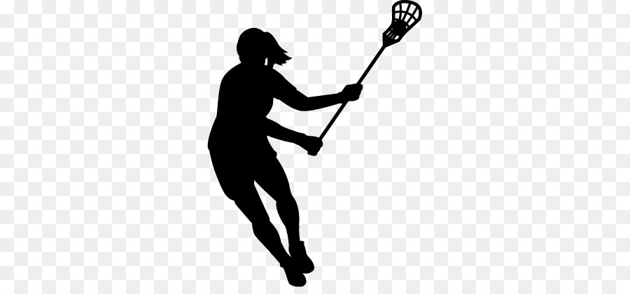 Hand cartoon line . Lacrosse clipart silhouette