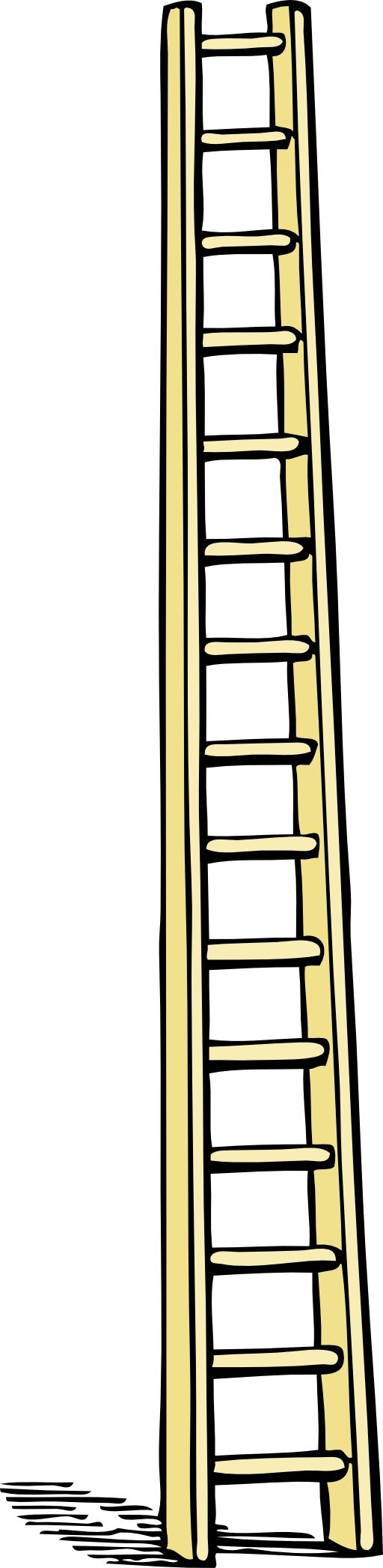 ladder clipart coloring page