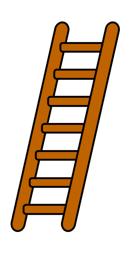 ladder clipart drawn