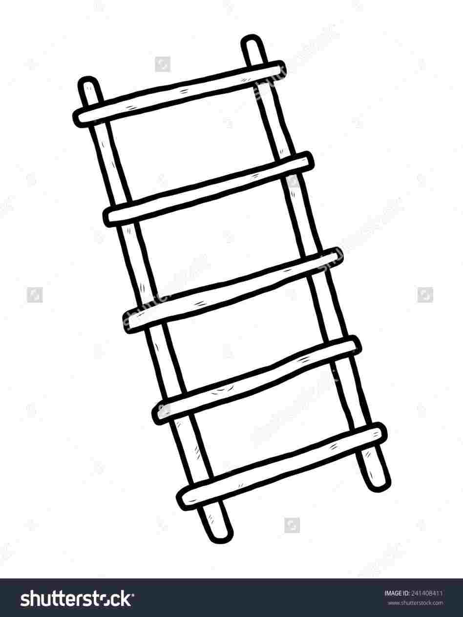 ladder clipart drawn