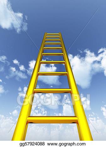 ladder clipart gold