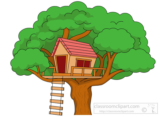 ladder clipart large tree