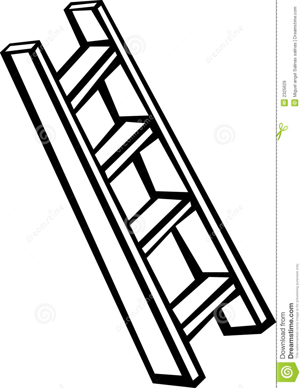 ladder clipart line drawing