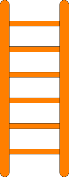 ladder clipart orange
