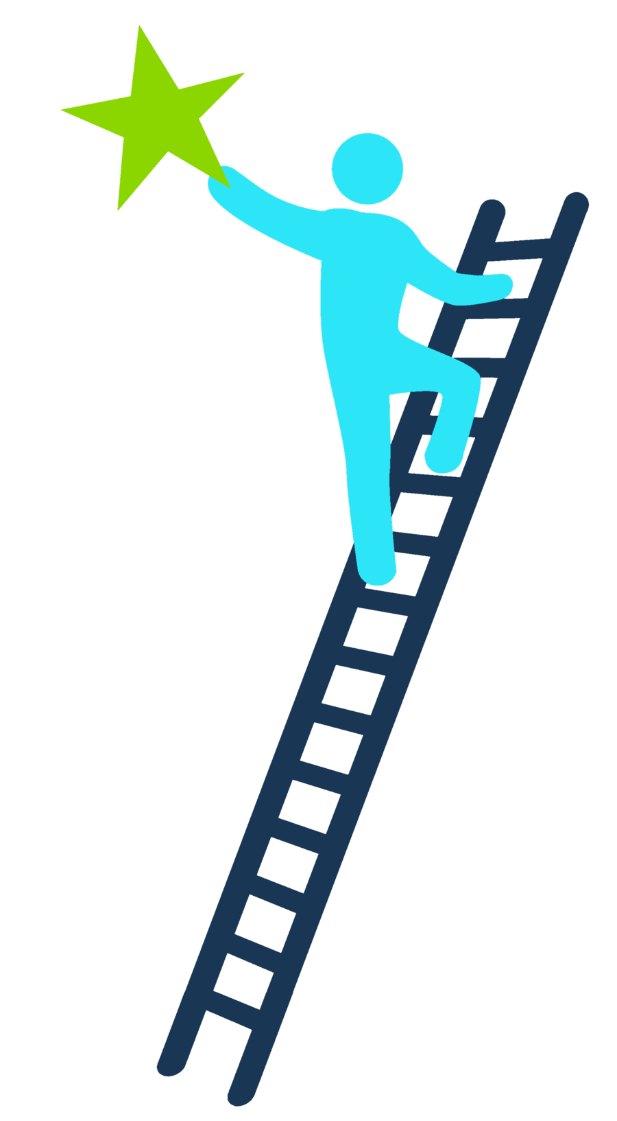 Cartoon climbing illustration . Ladder clipart shoot