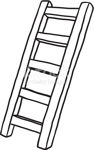 ladder clipart sketch