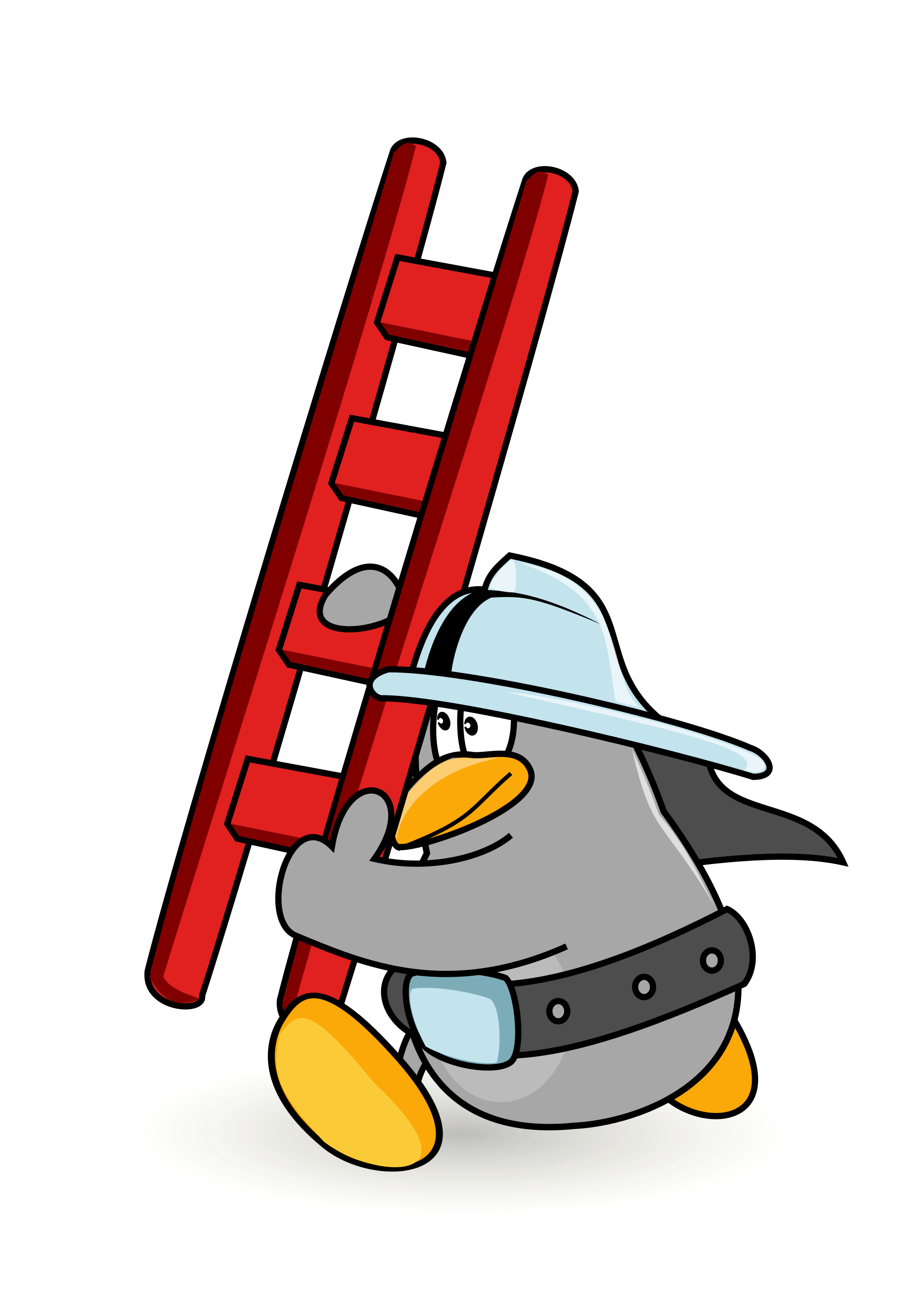 File fireman by mimooh. Ladder clipart svg
