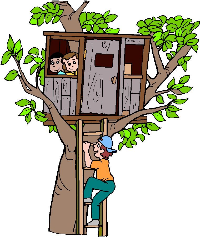 Ladder clipart tree fort. House clip art free