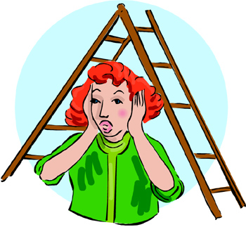 Ladder clipart walk under ladder. Free cliparts download clip
