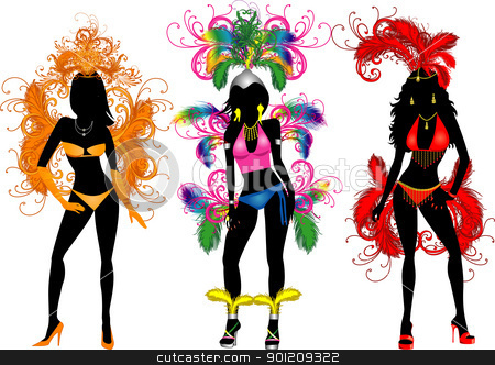 lady clipart carnival