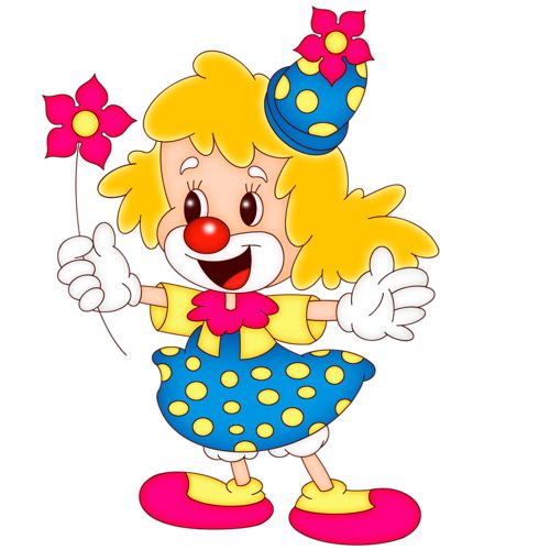 lady clipart clown