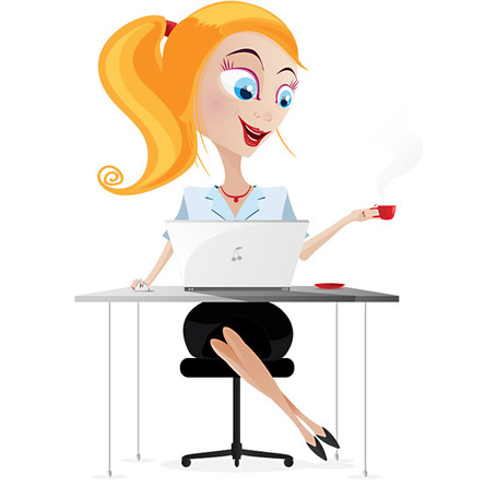 lady clipart manager