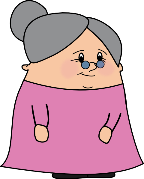 lady clipart older
