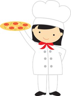  best chef s. Lady clipart pizza
