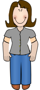 lady clipart standing