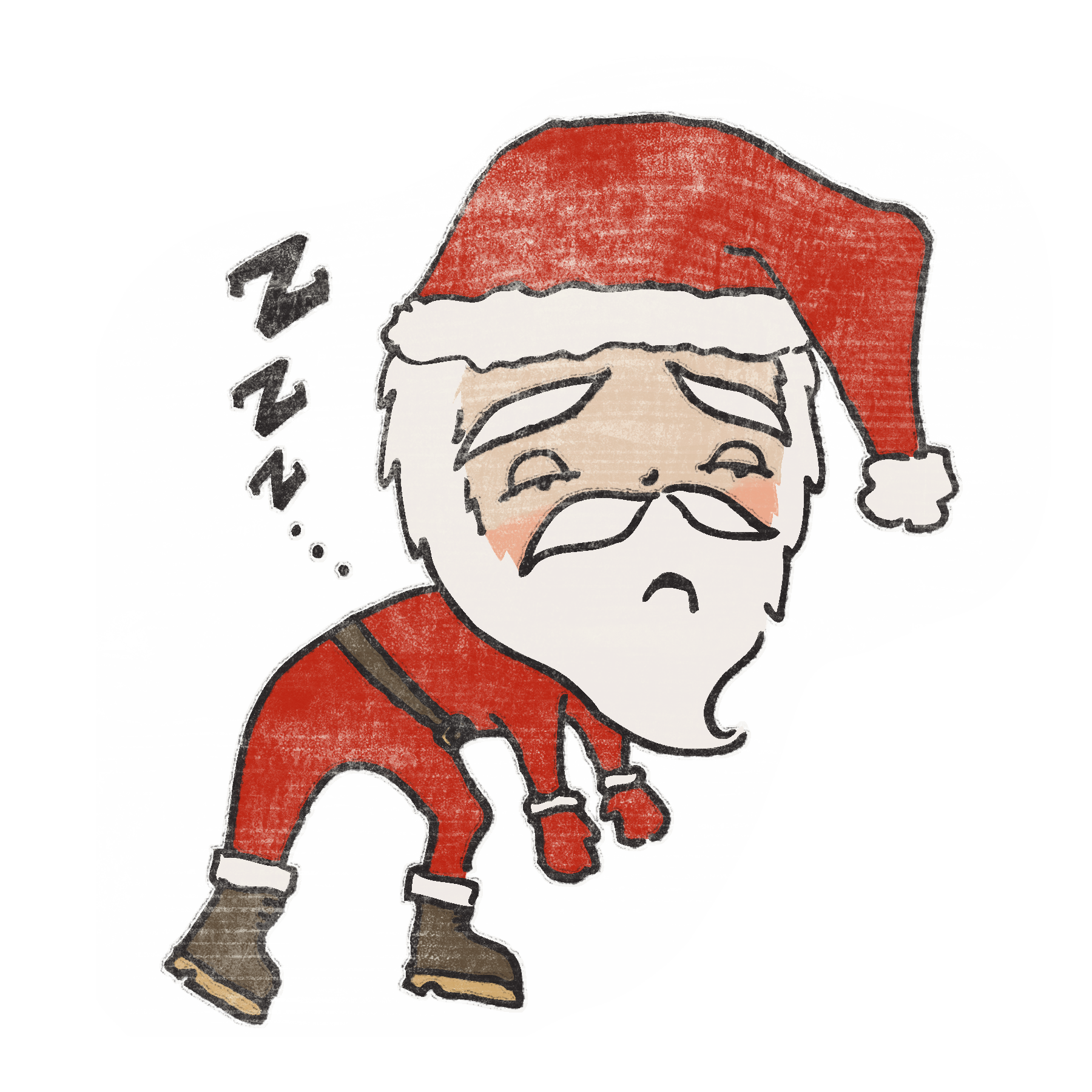 tired clipart elf
