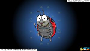 A on blue and. Ladybug clipart friendly