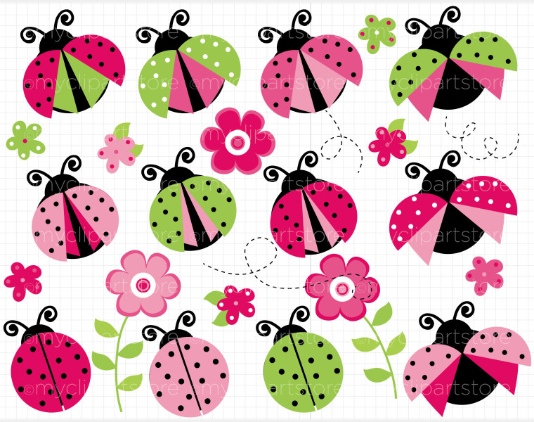 Ladybug clipart girly. Free cliparts borders download