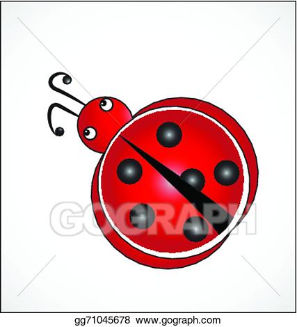 Ladybugs clipart good luck symbol. Vector illustration ladybug of